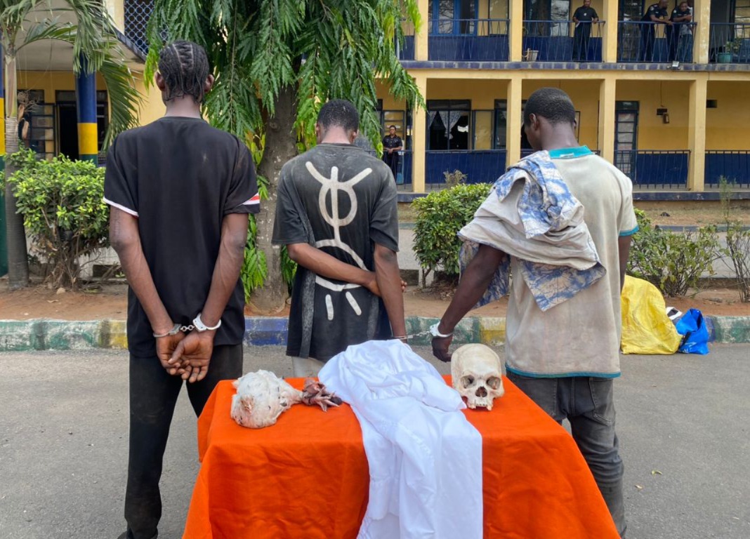 Police Arrest 3 Suspects With Human Skull In Imo