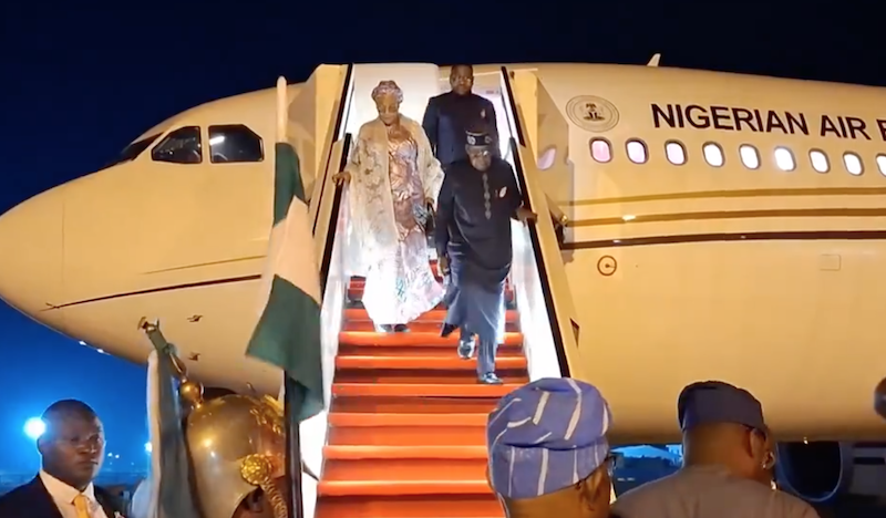 VIDEO: Watch moment Tinubu arrived in Nigeria after G20 summit