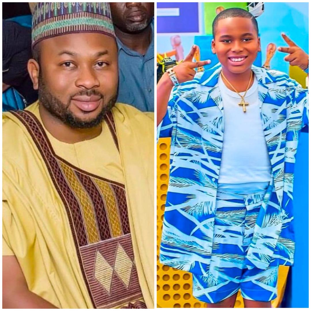 Tonto Dikeh's ex husband, Churchill celebrates his first son, King Andre on 9th birthday