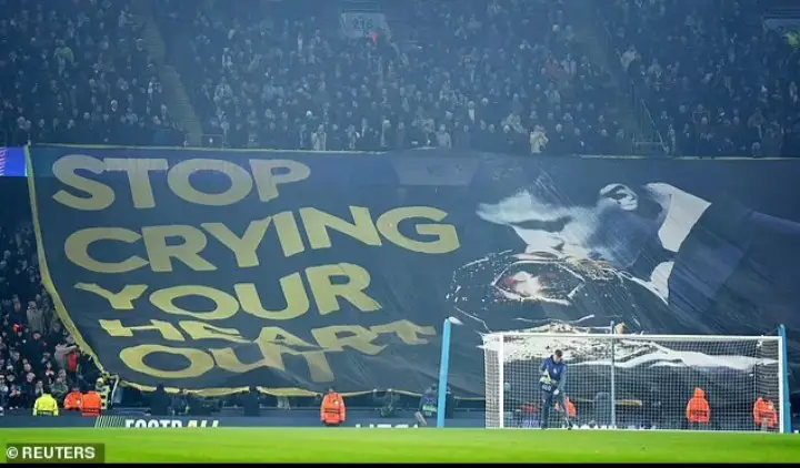 UCL: Mocking Banner By Man City Supporters Inspired Me