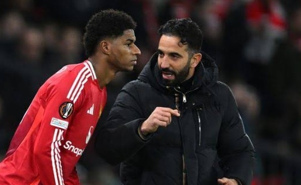 Ruben Amorim and Marcus Rashford