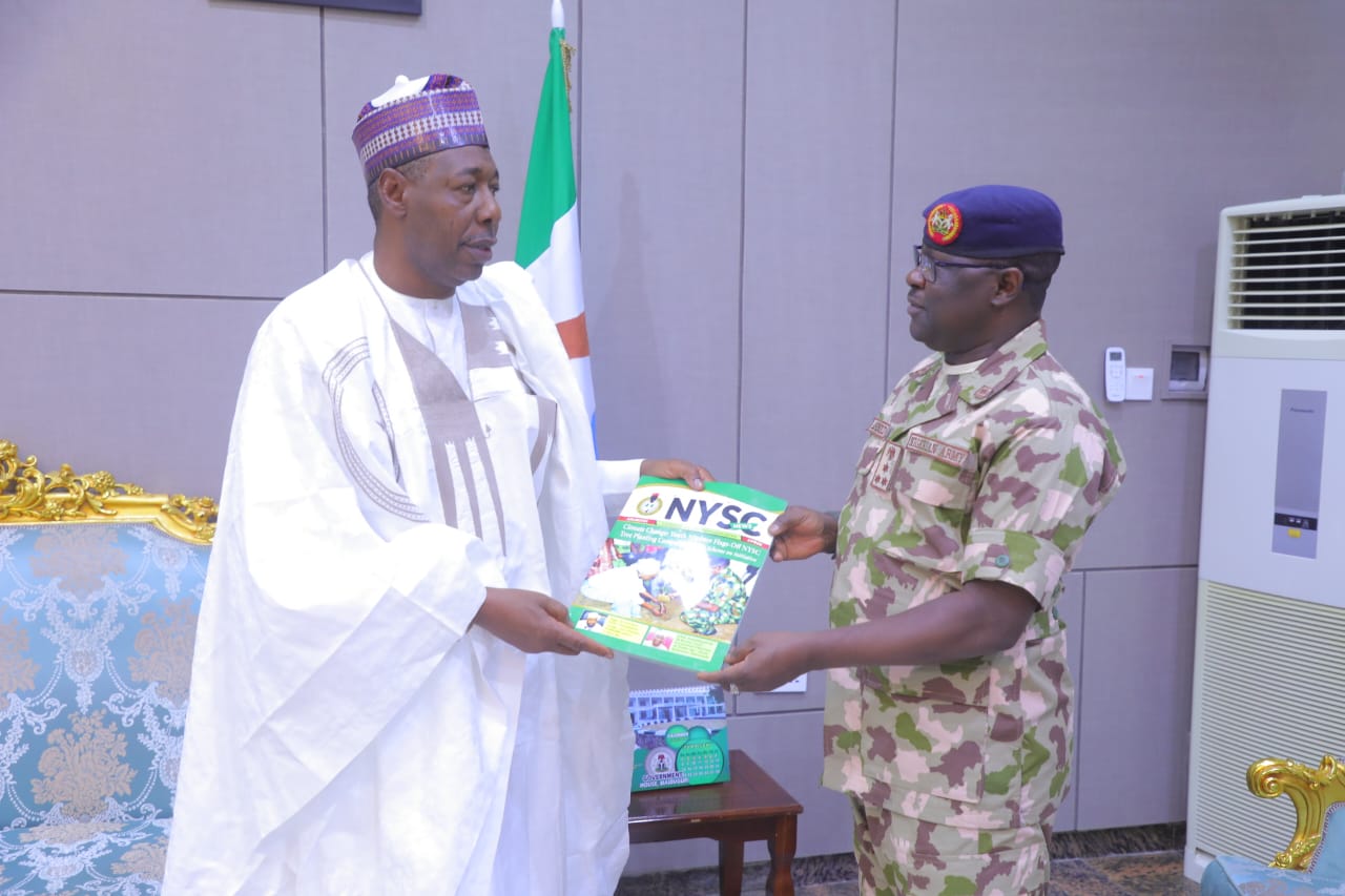 Zulum Pledges To Rehabilitate Borno NYSC Permanent Orientation Camp