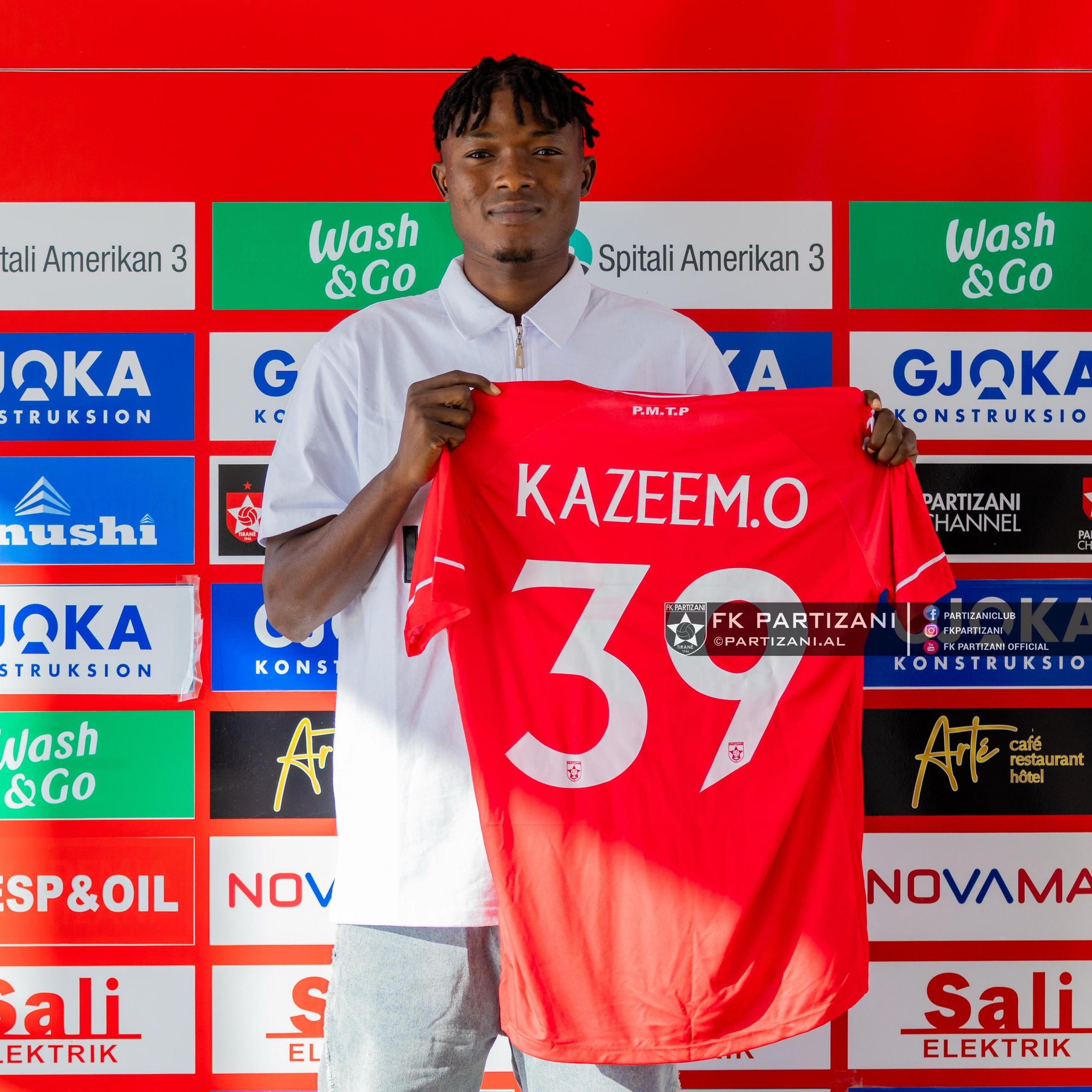 Albanian Club Partizani Unveil Nigerian Forward