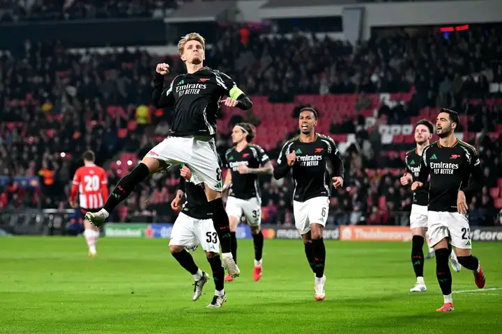 UCL: Arsenal Rout PSV, Real Overcome Atletico Madrid