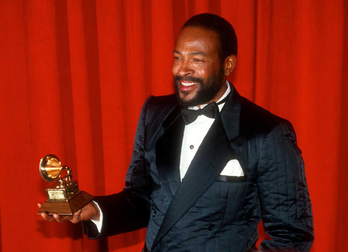 Singer Marvin Gaye at the Grammy Awards 1983