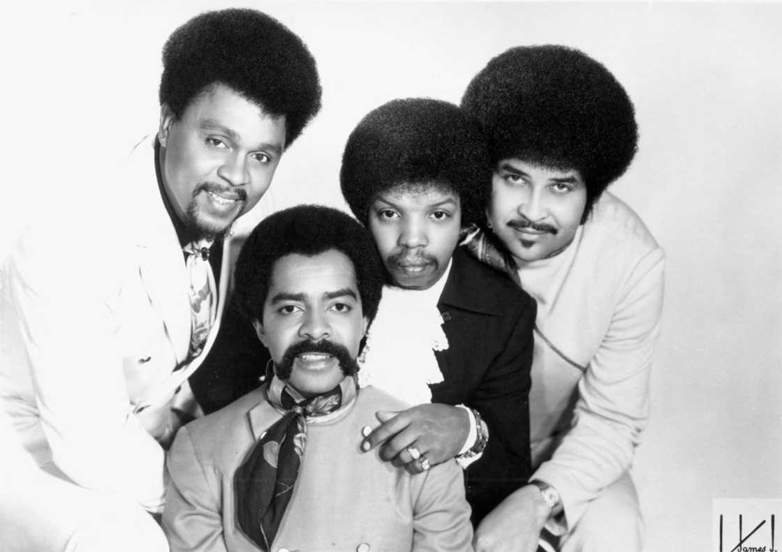 Motown vocal group The Originals (L-R Hank Dixon, Freddie Gorman, C.P. Spencer and Walter Gaines)