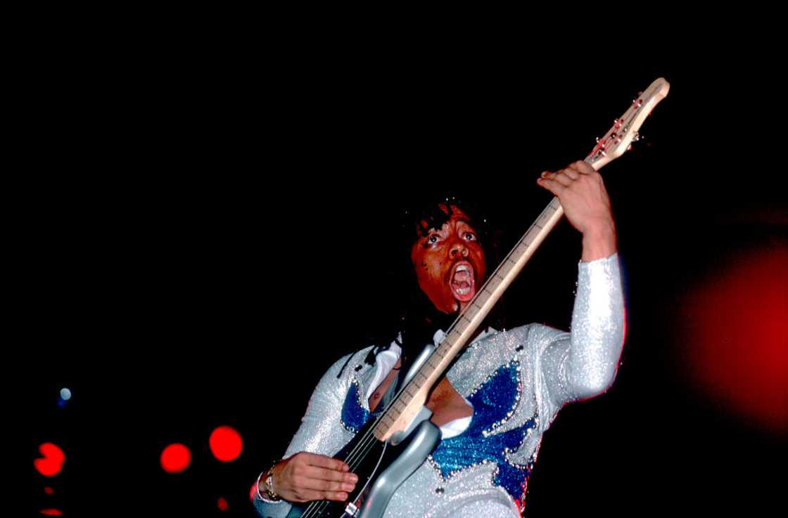 American musician Rick James at the Auditorium Theater, Chicago, Illinois