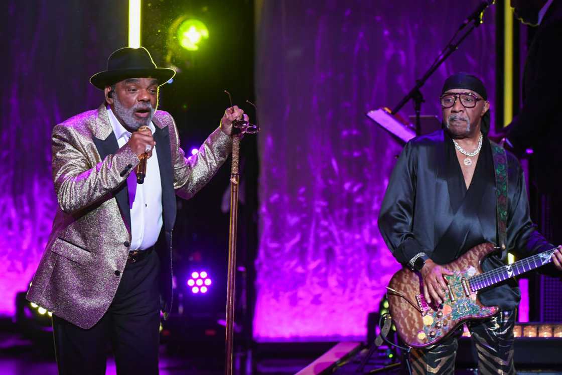 Ron Isley and Ernie Isley of the Isley Brothers at Mahalia Jackson Theater in New Orleans, Louisiana