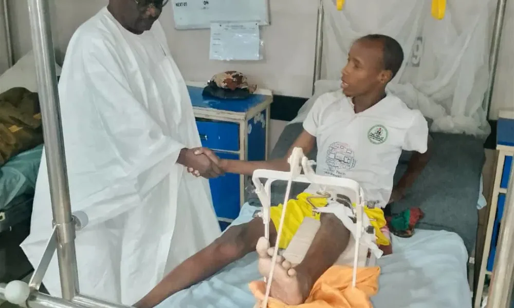 Senator Ndume Pays Sympathy Visit To Victims Of Borno Bomb Blast